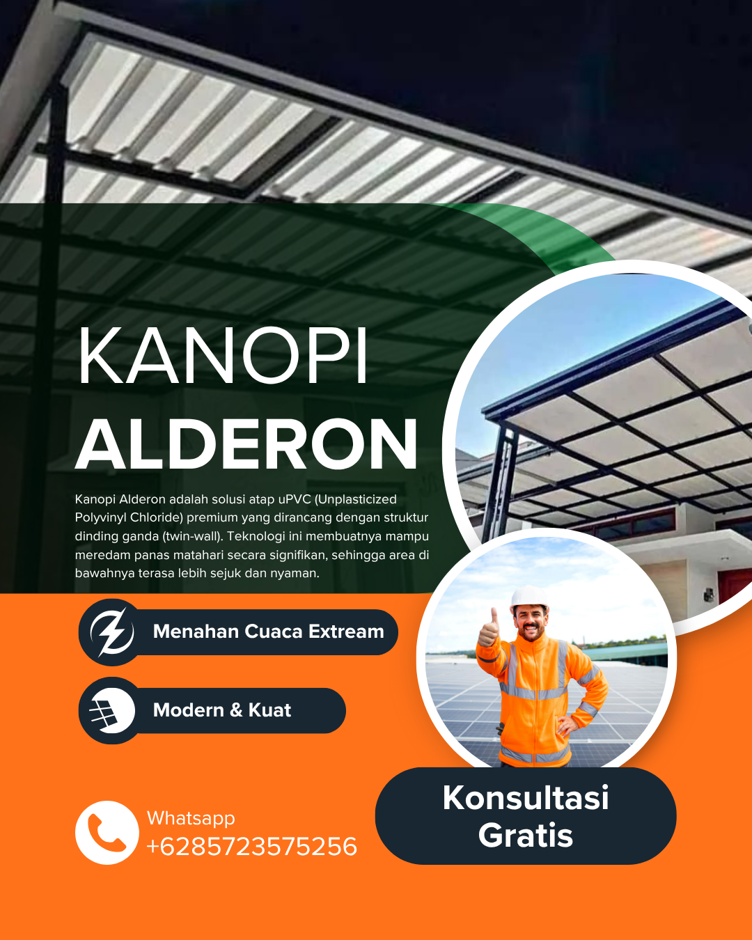 Kanopi Alderon Cianjur Kuat Dan Tahan Lama
